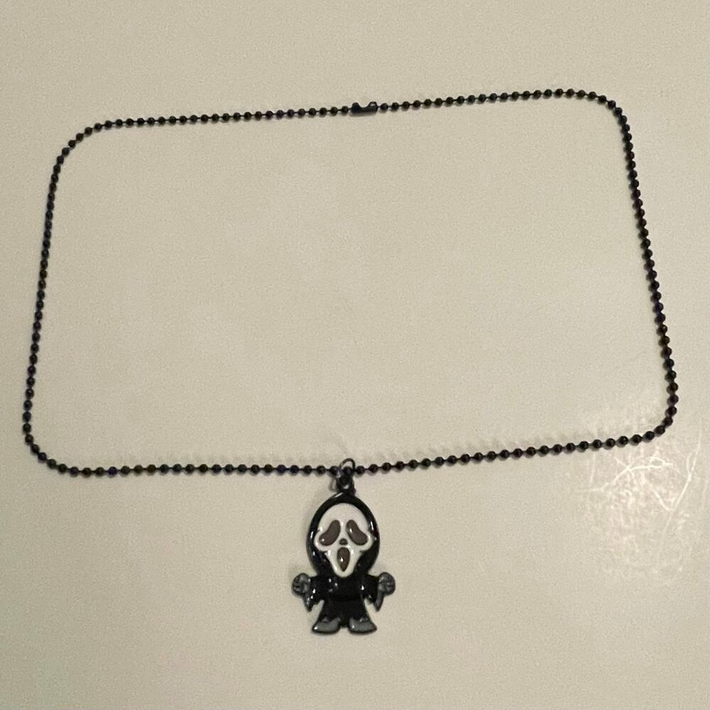Ghostface Ball Chain Necklace